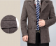 Men's Woolen Coat Mid-length Trench Coat